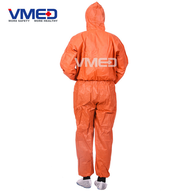 Orange Chemical Protective Coverall