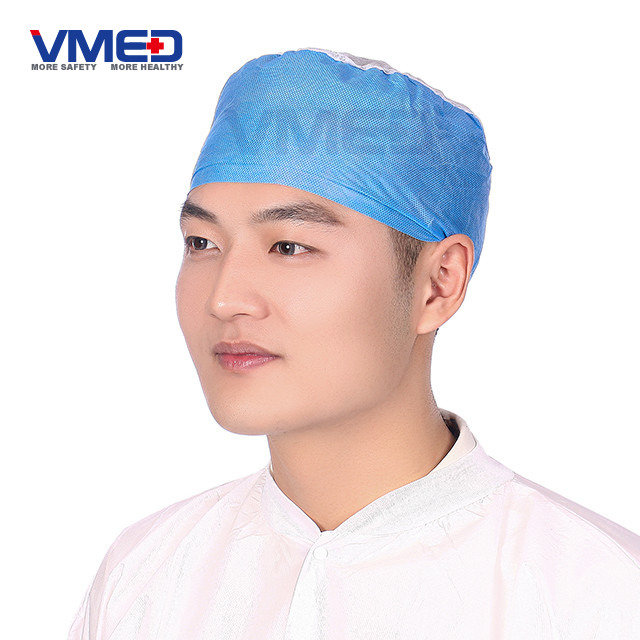 Disposable SMS+PP Doctor Cap With Elastic-5