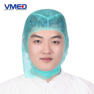 Disposable Green SPP Non-woven Hood-1