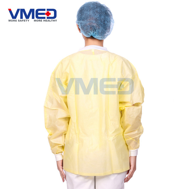 Yellow PP Chemical Protective Lab Coat 