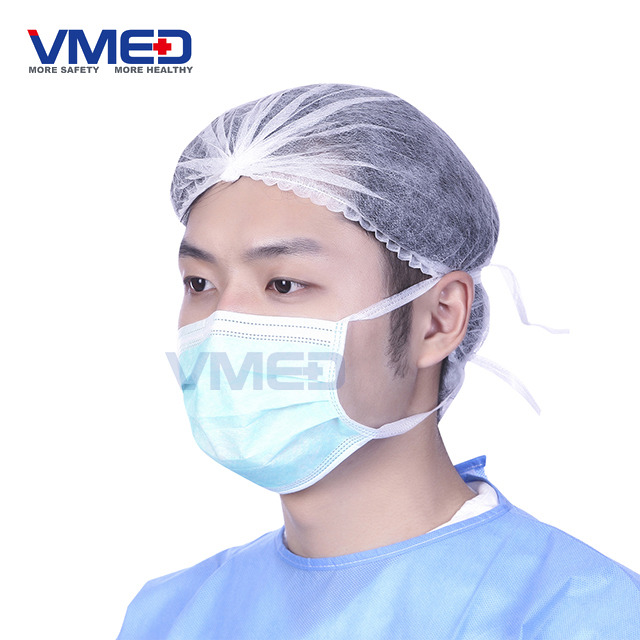 3-Ply Surgical Protective Face Mask with Tie on 