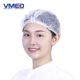 Disposable Surgical Non-woven Mob Cap with single elastic