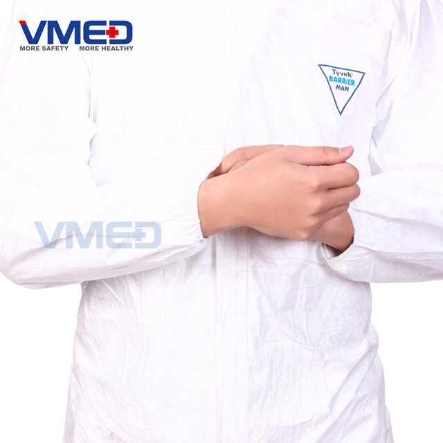 Disposable White Micro-porous Protective Coverall
