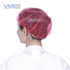 Red Surgical Protective Non-woven Bouffant Cap