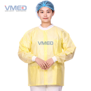Yellow PP Chemical Protective Lab Coat 