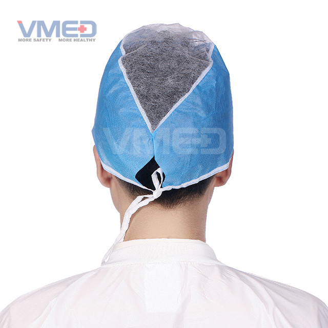 Disposable SMS+PP Doctor Cap With Ties