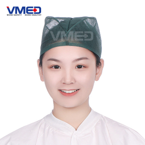 Disposable SPP Non-woven Dark Green Doctor Cap-1