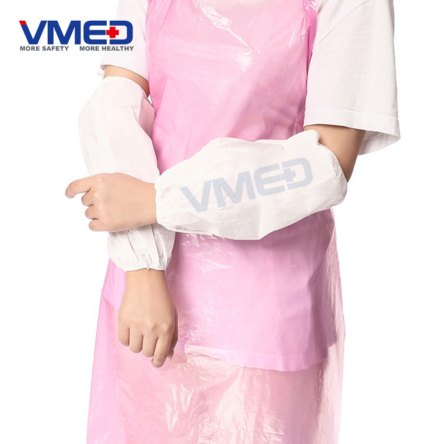 Disposable White Micro-porous Non-woven Sleeve Cover-2