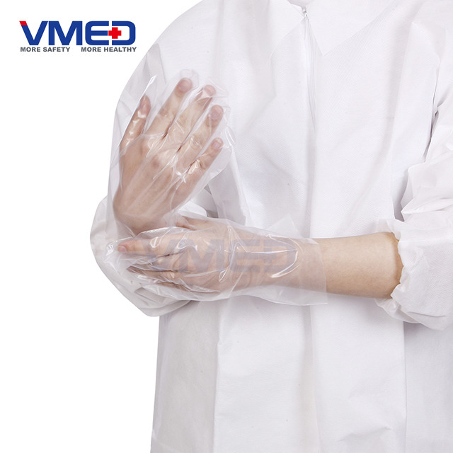  Disposable White CPE Gloves-2