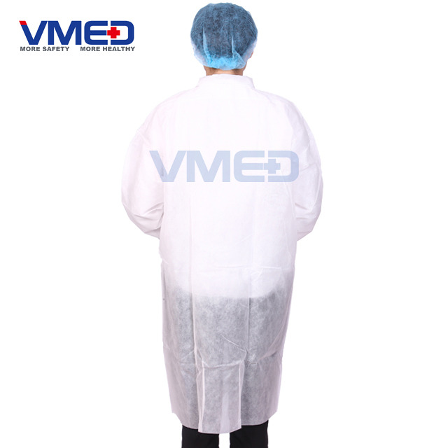  Industry Protective Disposable Non-woven Lab Coat 