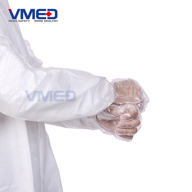  Disposable Transparent PE Long Sleeve Gloves 