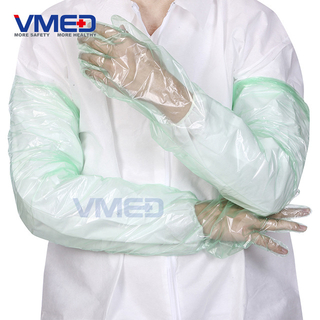 Disposable Green PE Long Sleeve Gloves