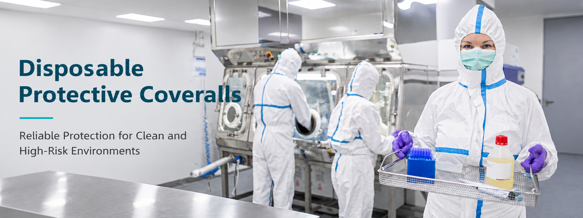Disposable Protective Coveralls for Industrial, Medical and Cleanroom Protection
